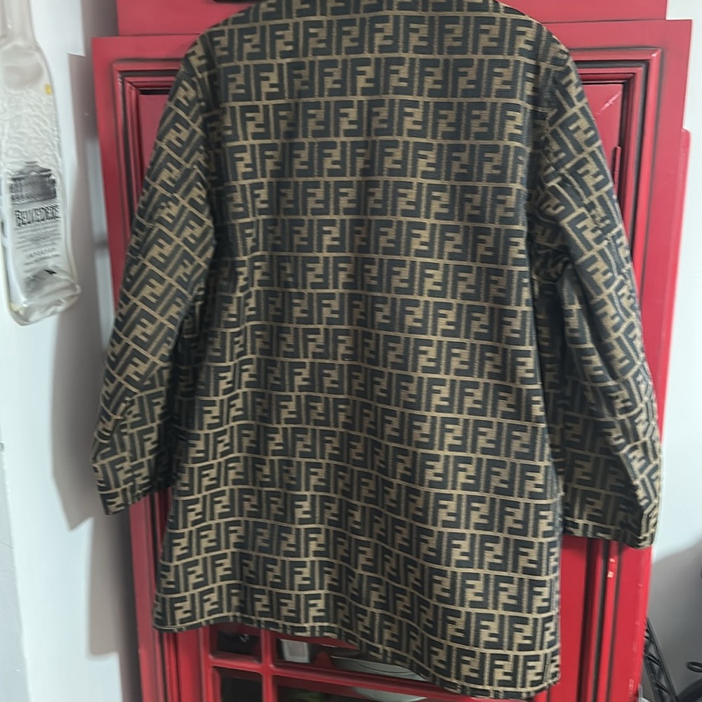 Authentic Fendi Unisex /Women’s Reversible Black and Brown Jacket - Picture 7 of 10